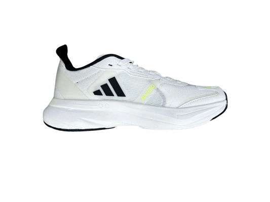 White sneaker with black accents on a transparent background