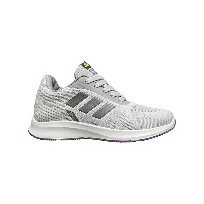 Adidas Style – Grey & White Knit Runner Sneaker