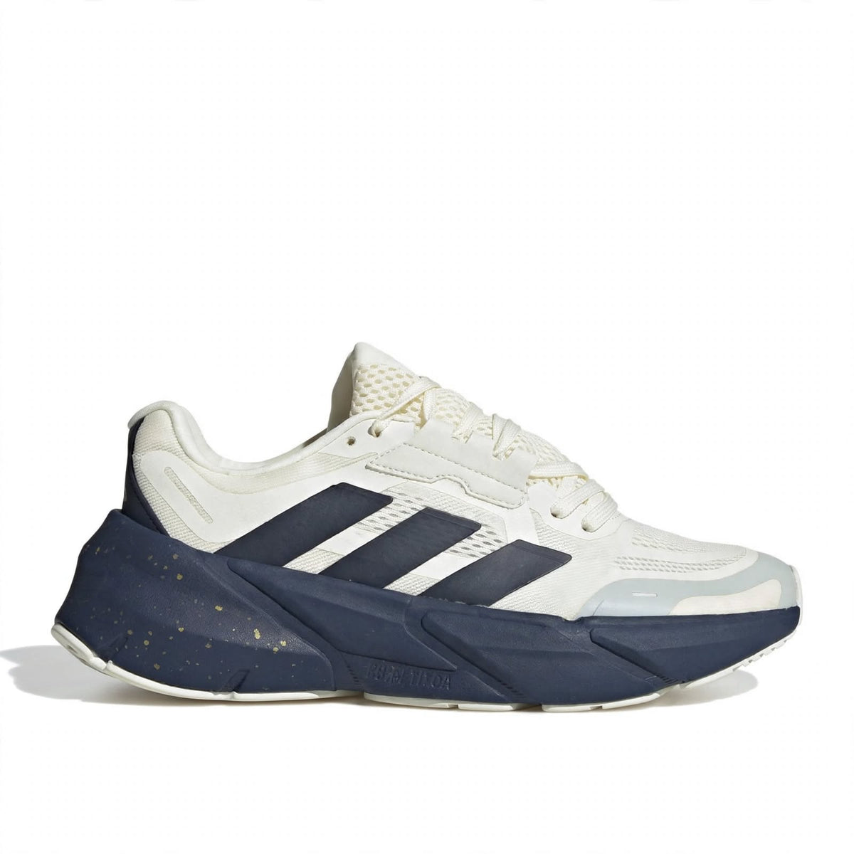 Adistar Style white black speckle runner sneaker side detail