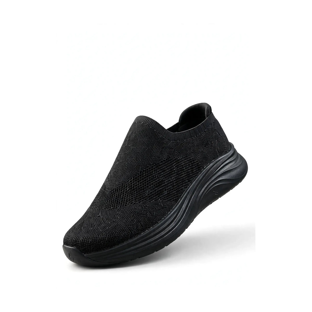 201-3S men's slip-on knit sneaker detail