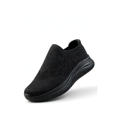 201-3S men's slip-on knit sneaker detail