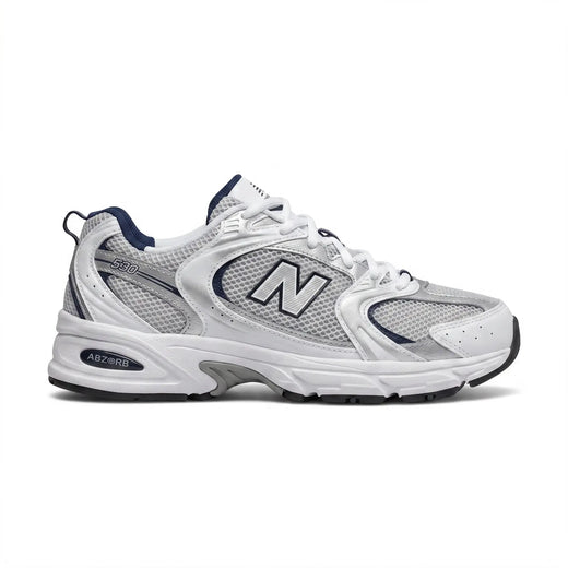 530 Style white silver navy retro runner sneaker