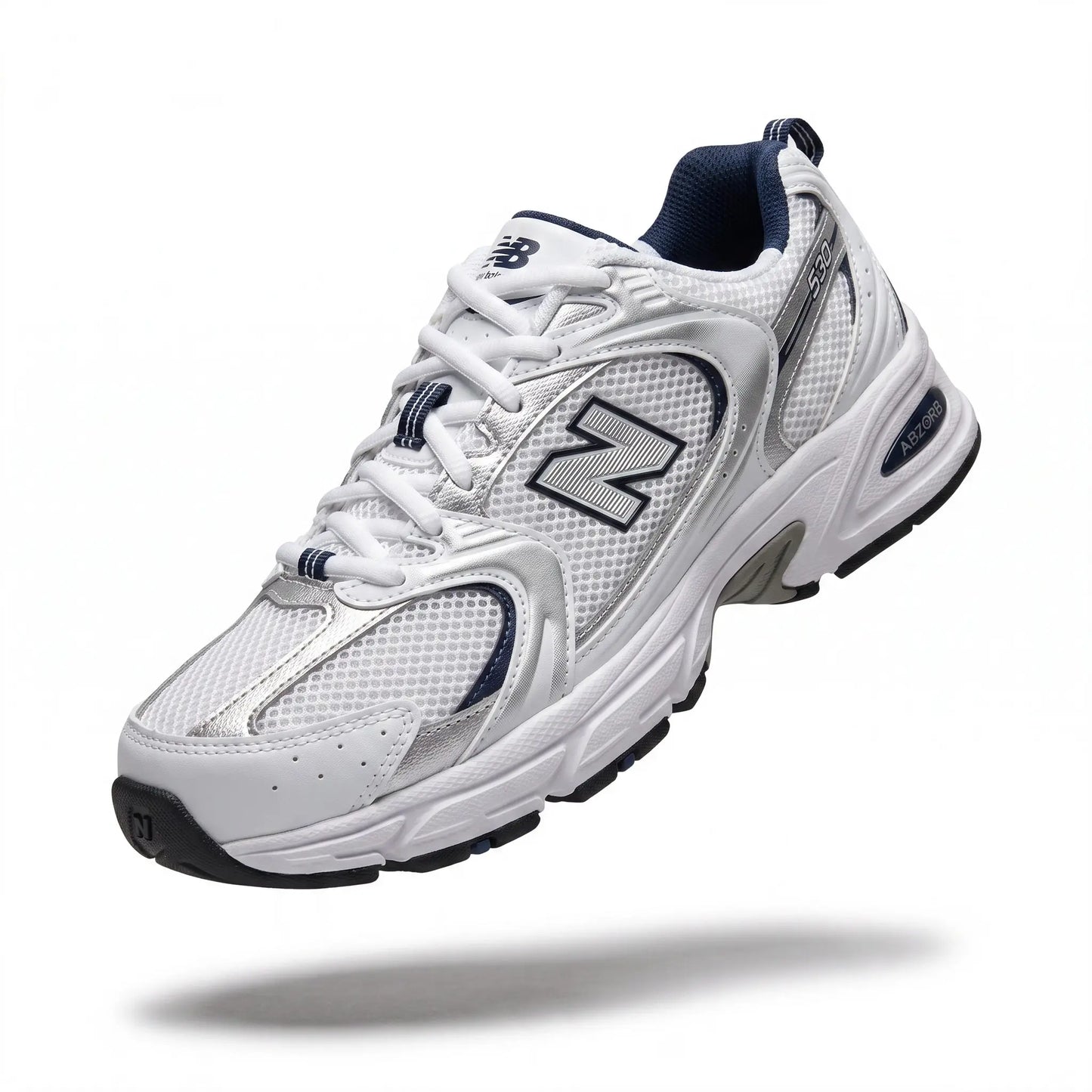 New Balance 530 Men Sneakers – White / Silver / Navy