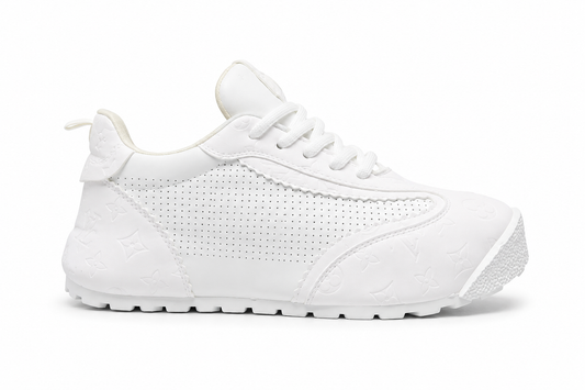 LV Run Away Style triple white runner sneaker