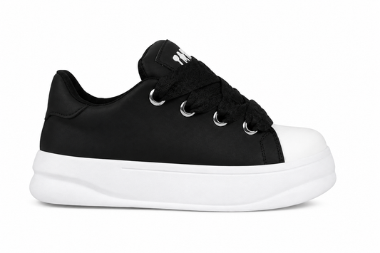 PALOMO Style satin platform sneaker