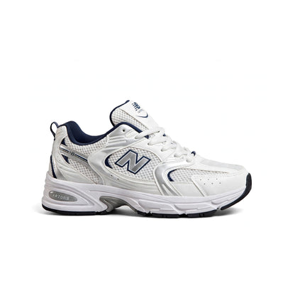 New Balance 530 Style white navy silver runner sneaker