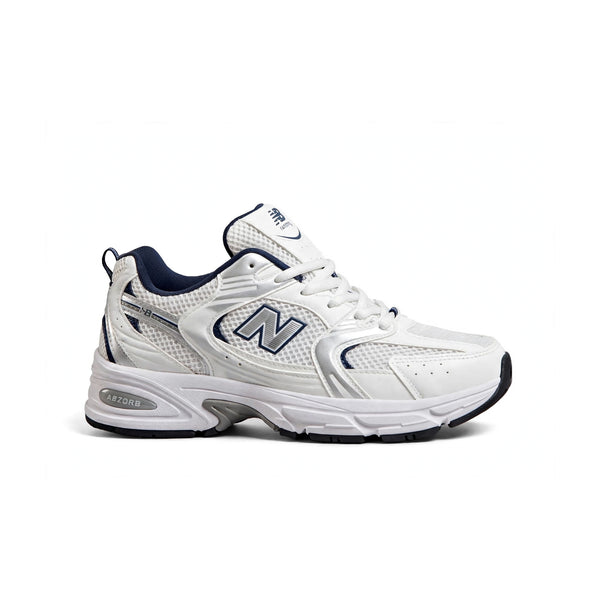 New Balance 530 Style white navy silver runner sneaker