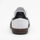 Samba style white black gum sneaker side view