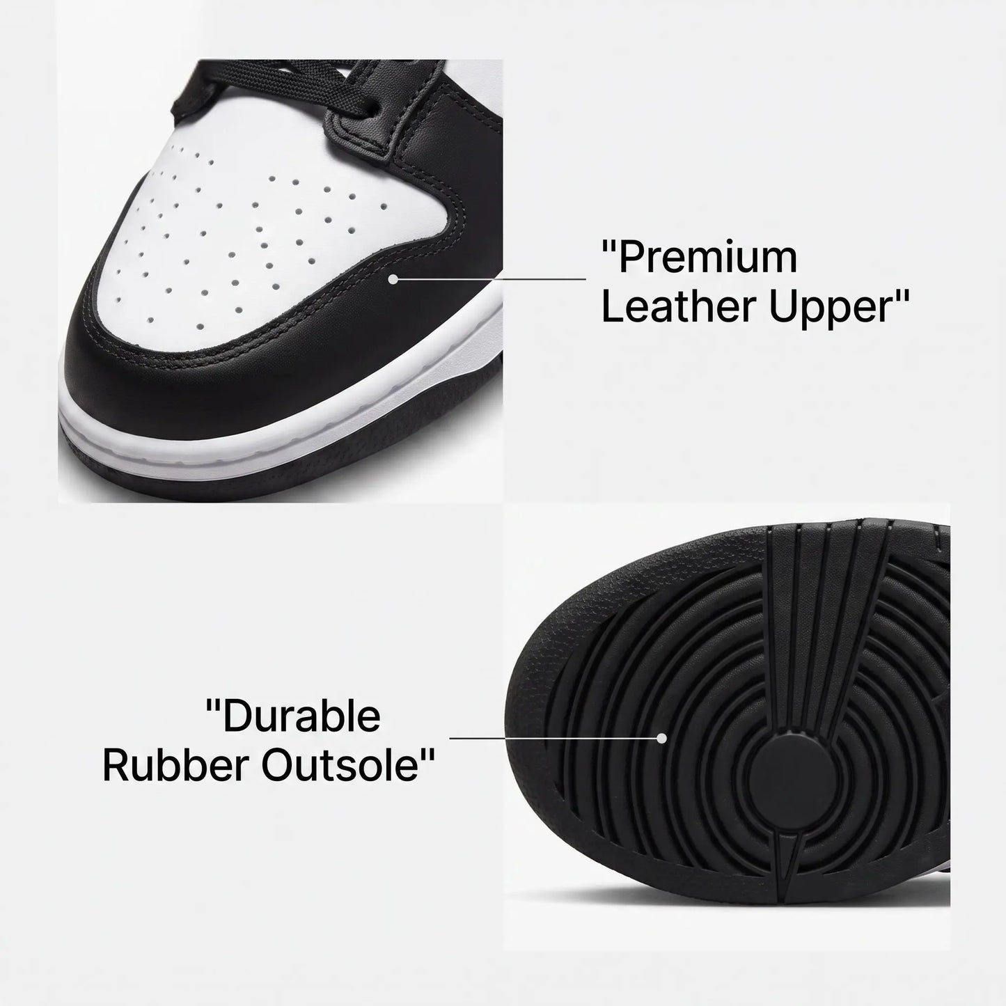 Nike Dunk Low Panda – Black & White