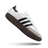 Samba style white black gum sneaker outsole