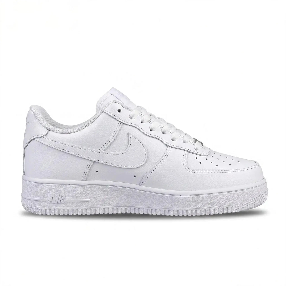 Air Force 1 Style triple white low-top sneaker