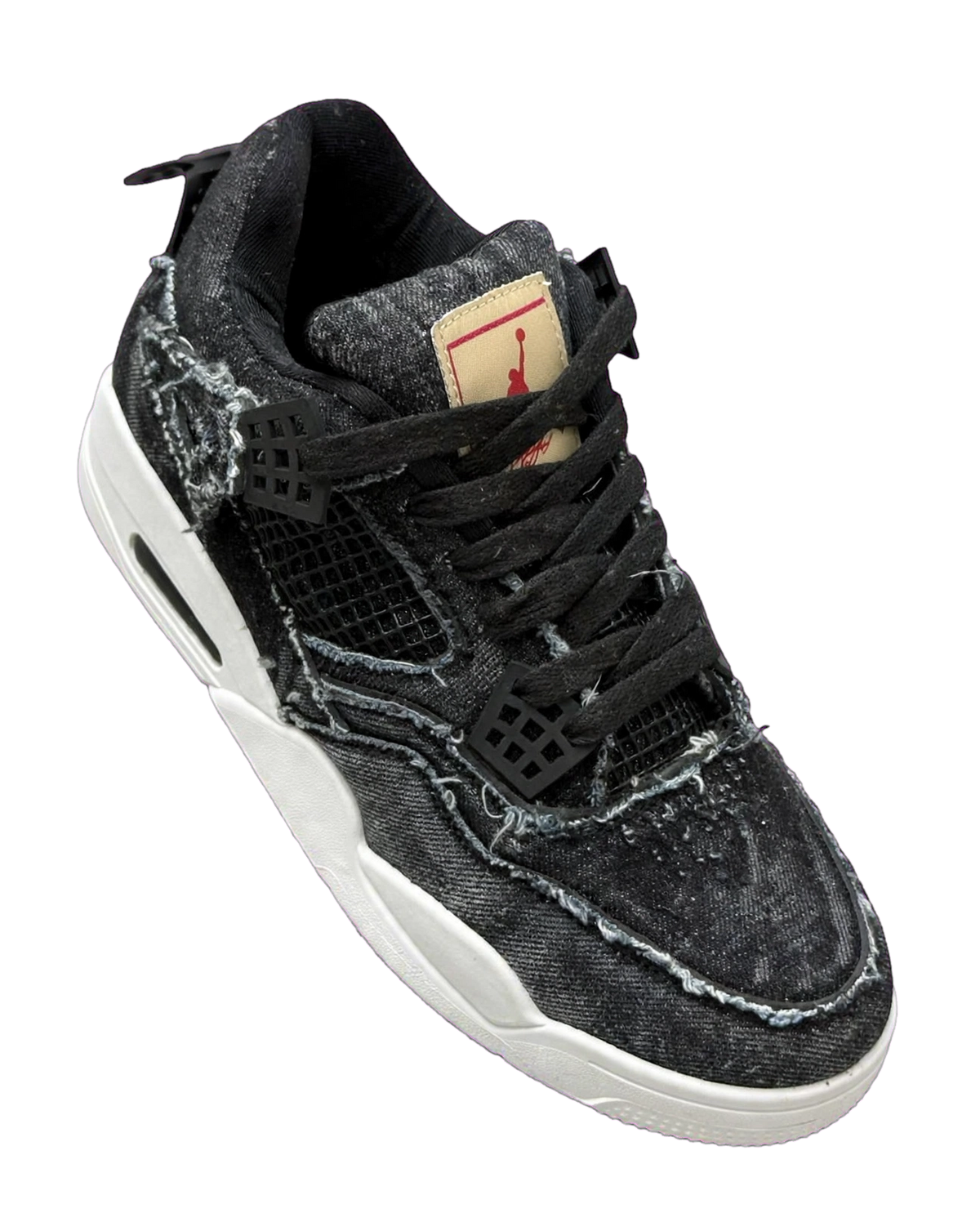 Air Jordan 4 Style denim sneaker side view