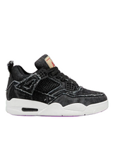 Air Jordan 4 Style denim platform sneaker