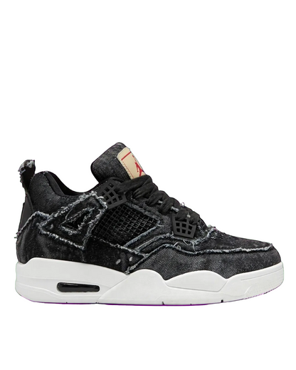 Air Jordan 4 Style denim platform sneaker