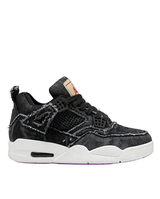 Air Jordan 4 Style denim platform sneaker