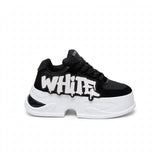 Off-White Style graffiti platform sneaker