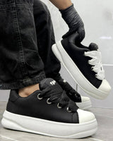 PALOMO Style satin platform sneaker