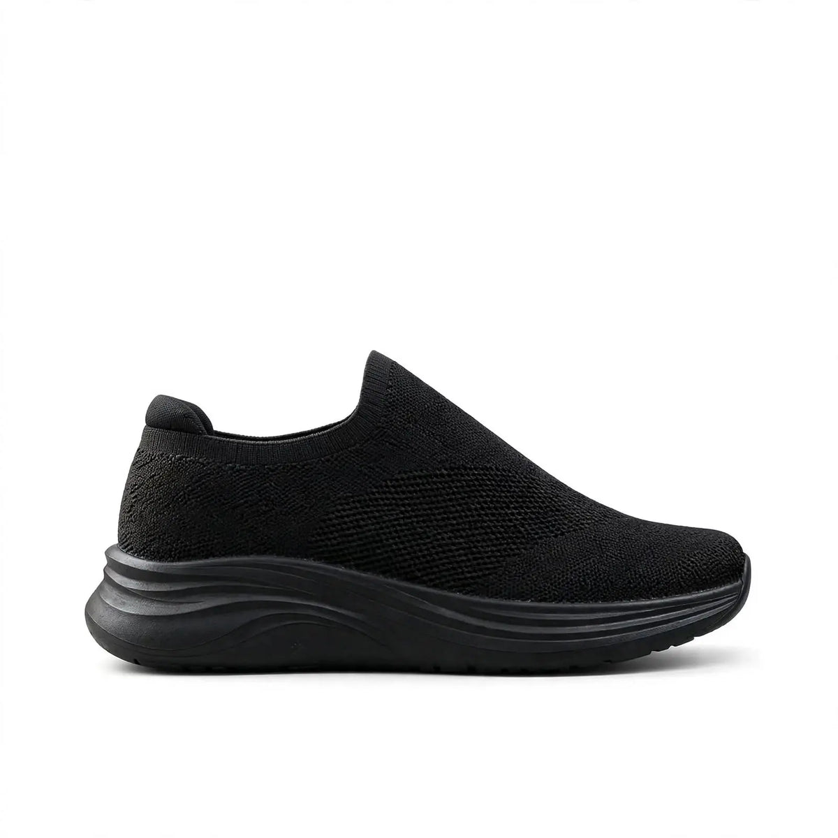 201-3S men's slip-on knit sneaker rear view