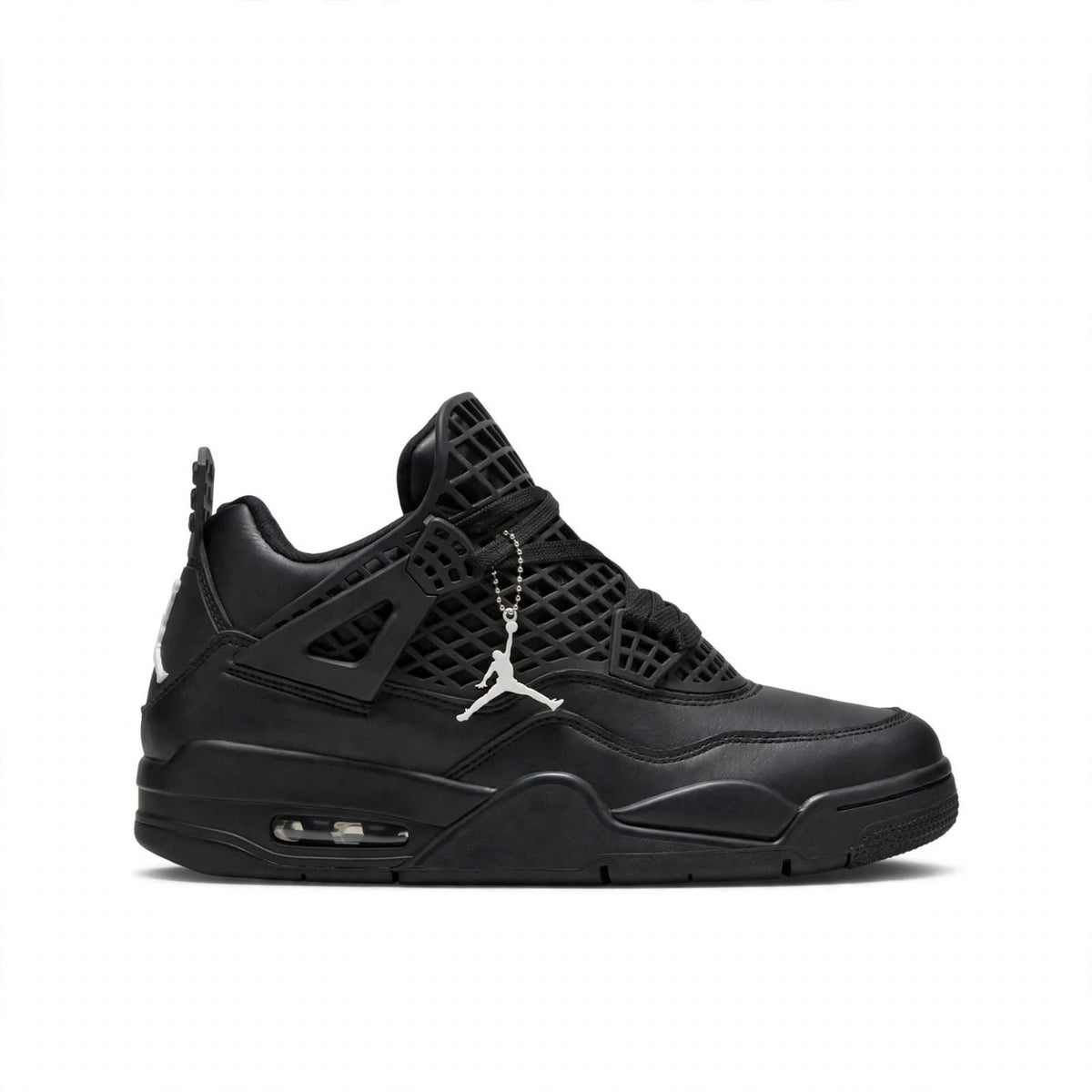 Air Jordan 4 Style white gold high-top sneaker