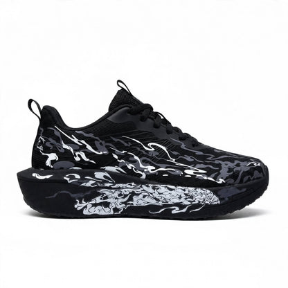 Buzz Smoke Pro marble-inspired chunky sneaker