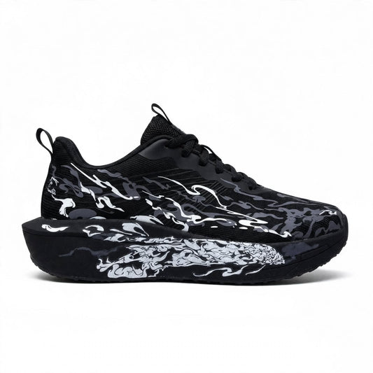 Buzz Smoke Pro marble-inspired chunky sneaker