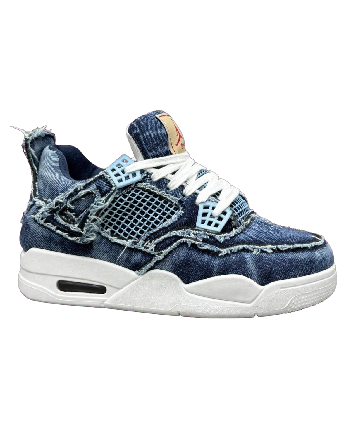 Air Jordan 4 Style denim sneaker