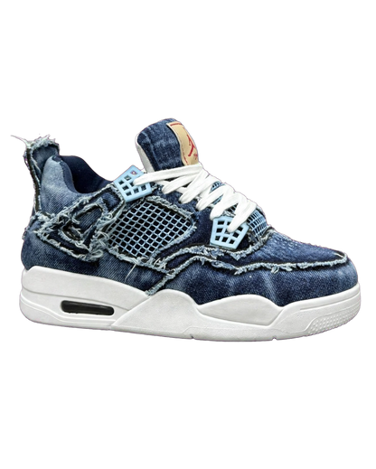 Air Jordan 4 Style denim sneaker