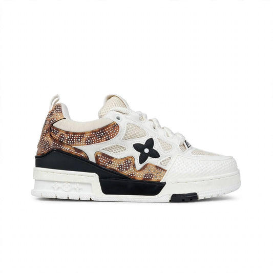 LV Trainer Style crystal platform luxury sneaker