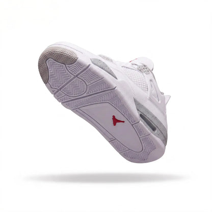 White Oreo high-top sneaker rear view
