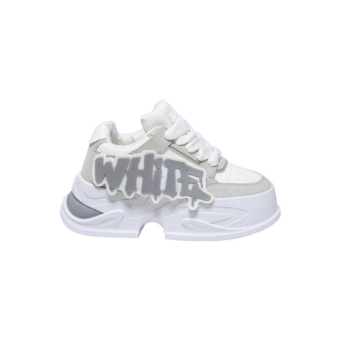 Off-White Style – Graffiti Chunky Platform Sneaker