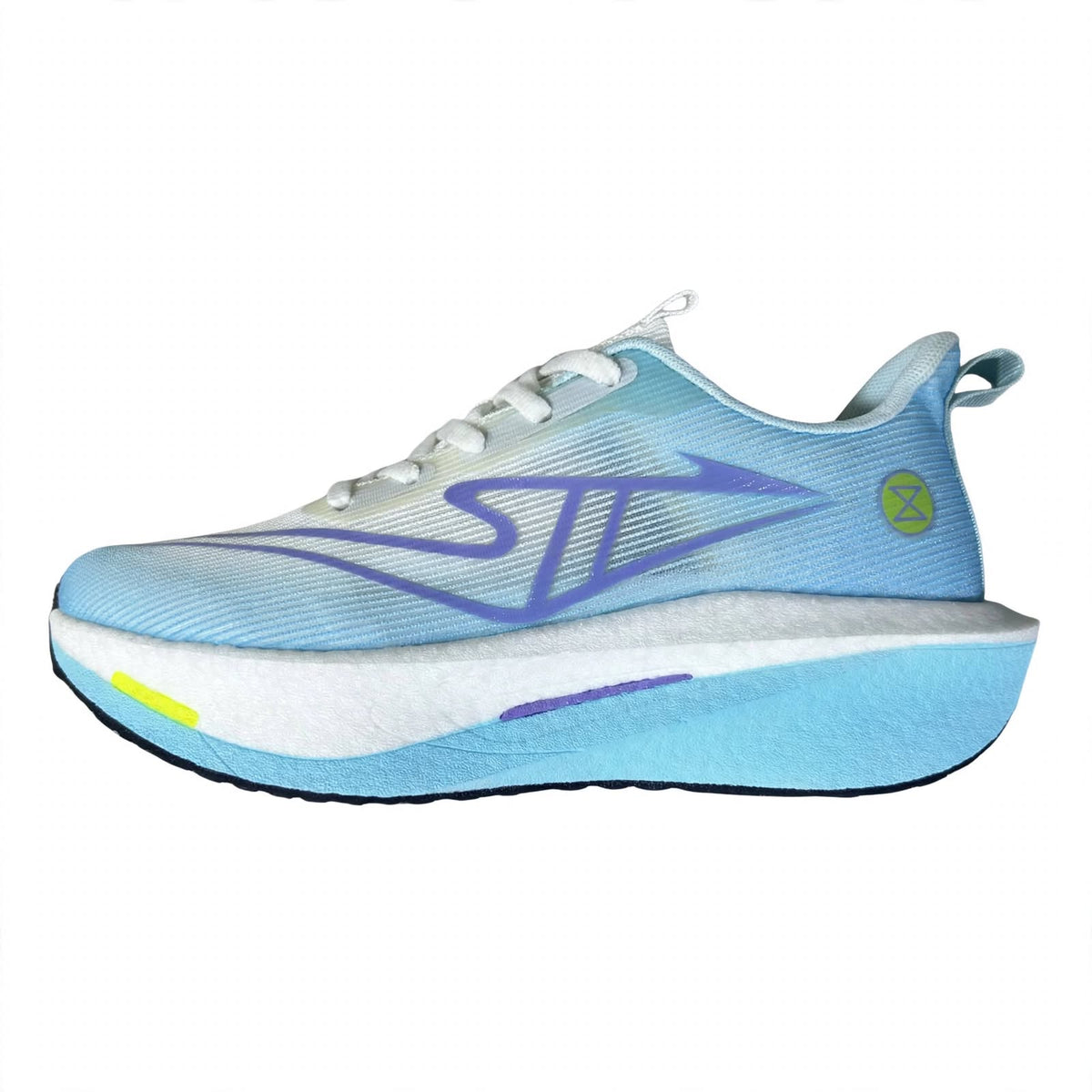 Ghost Style neon green runner sneaker top view