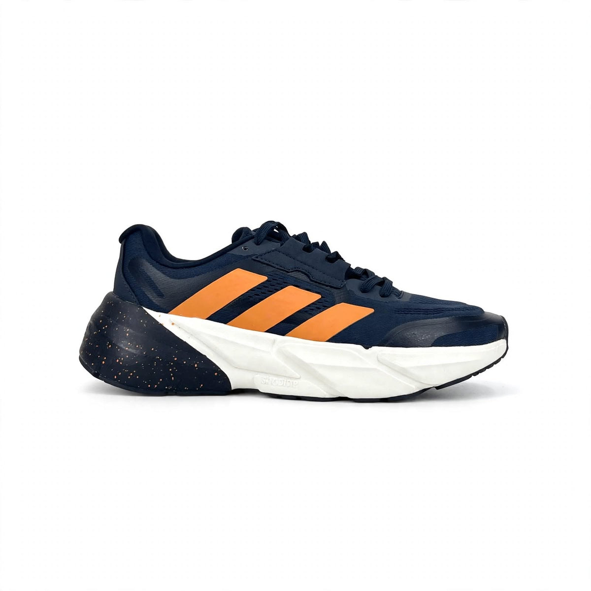 Adistar Style white black speckle runner sneaker top view