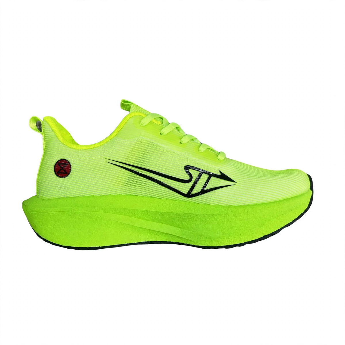 Ghost Style neon green runner sneaker detail