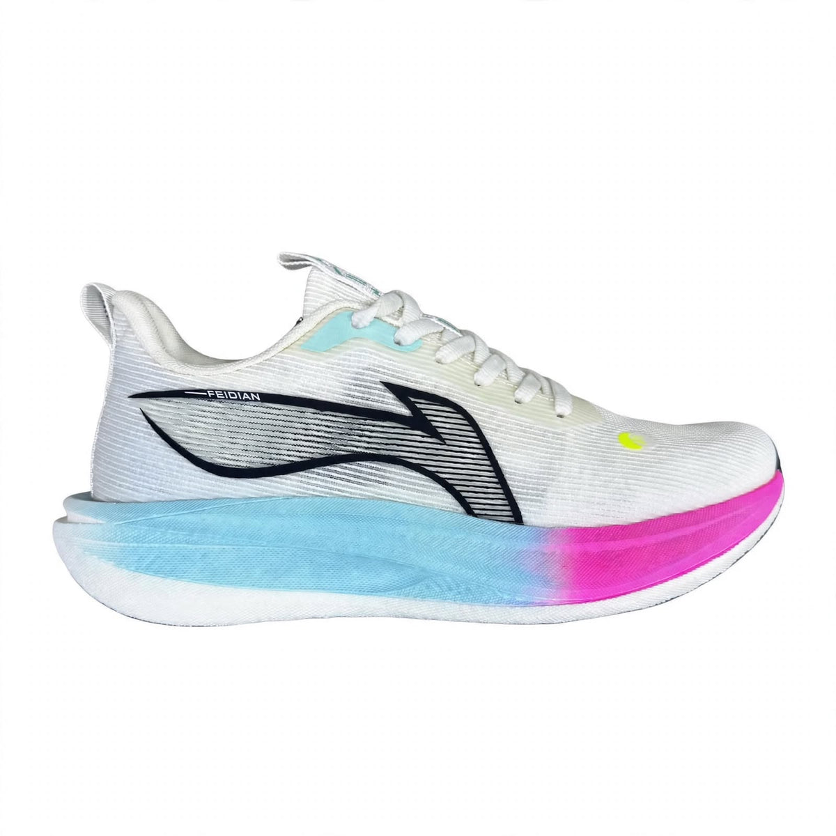 ALJADO white pink red runner sneaker detail