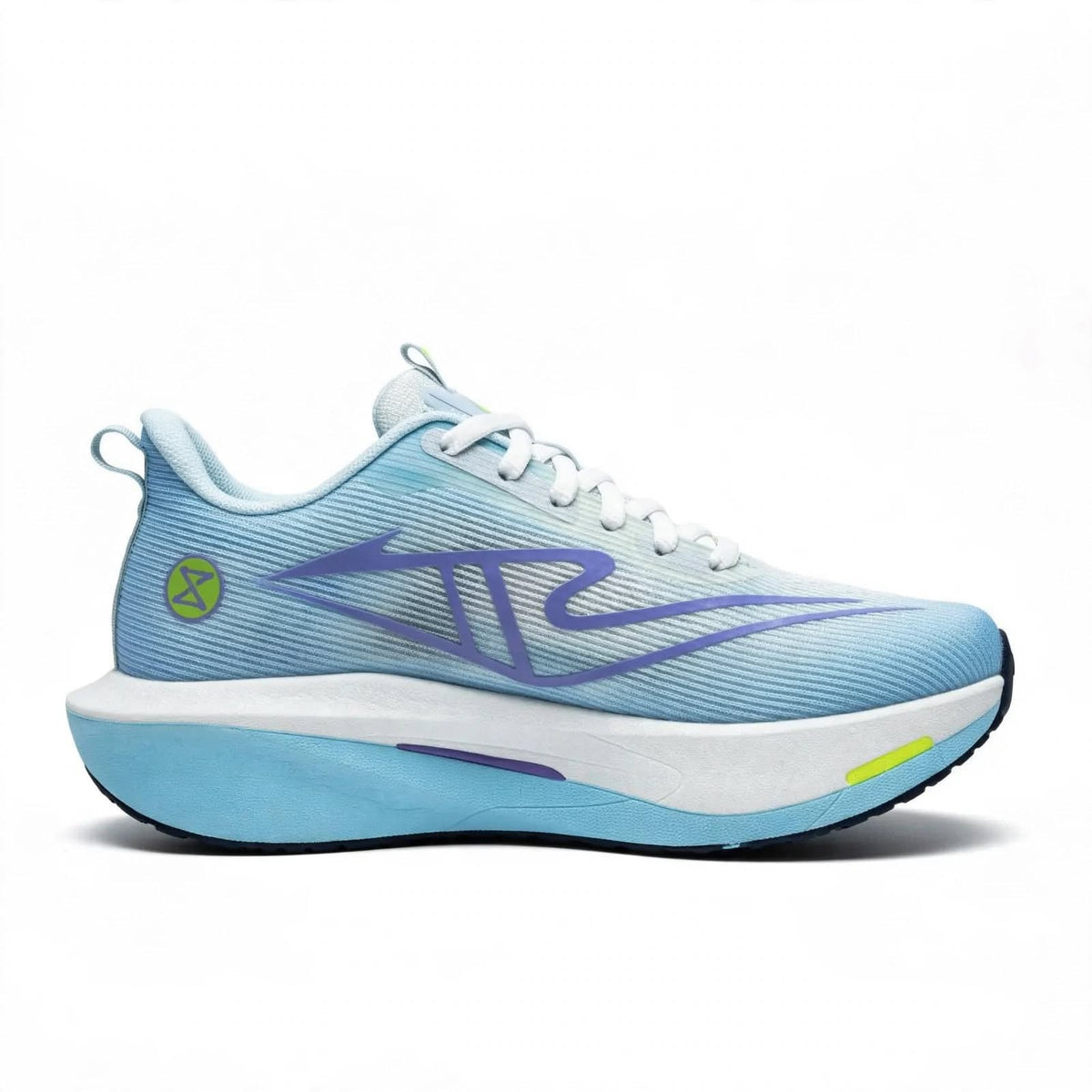 Ghost Style neon green runner sneaker side view