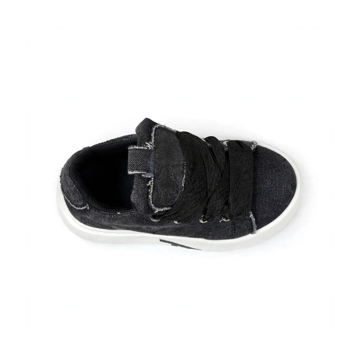 AJEKO denim platform sneaker