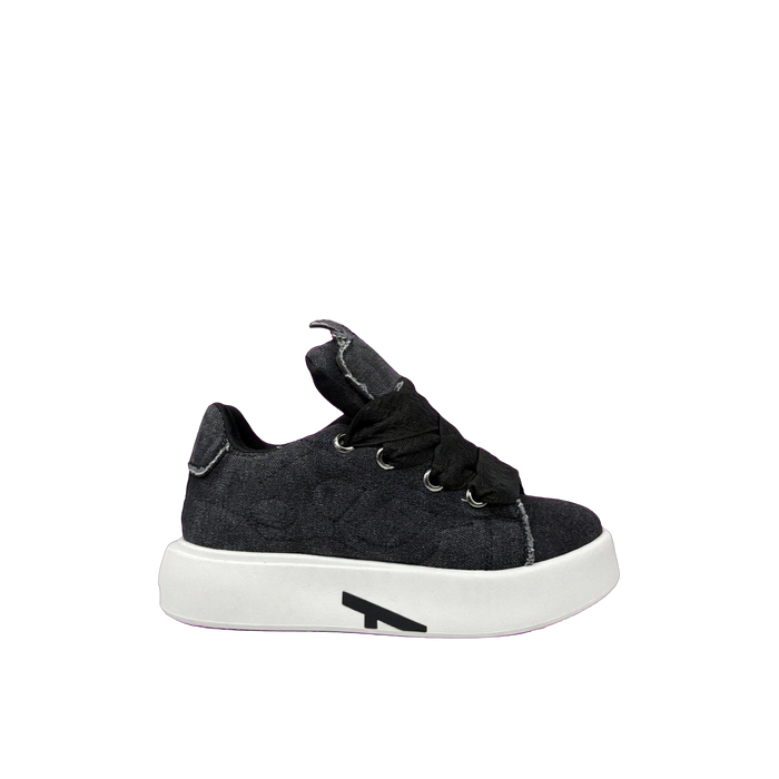 AJEKO Denim Platform Sneakers