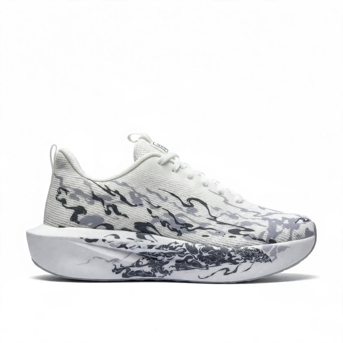 Buzz Smoke Pro black white chunky sneaker | BUZZ Egypt