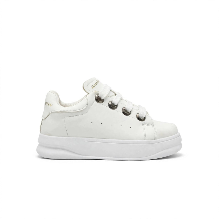 Alexander McQueen Style – Triple White Oversized Luxury Sneaker