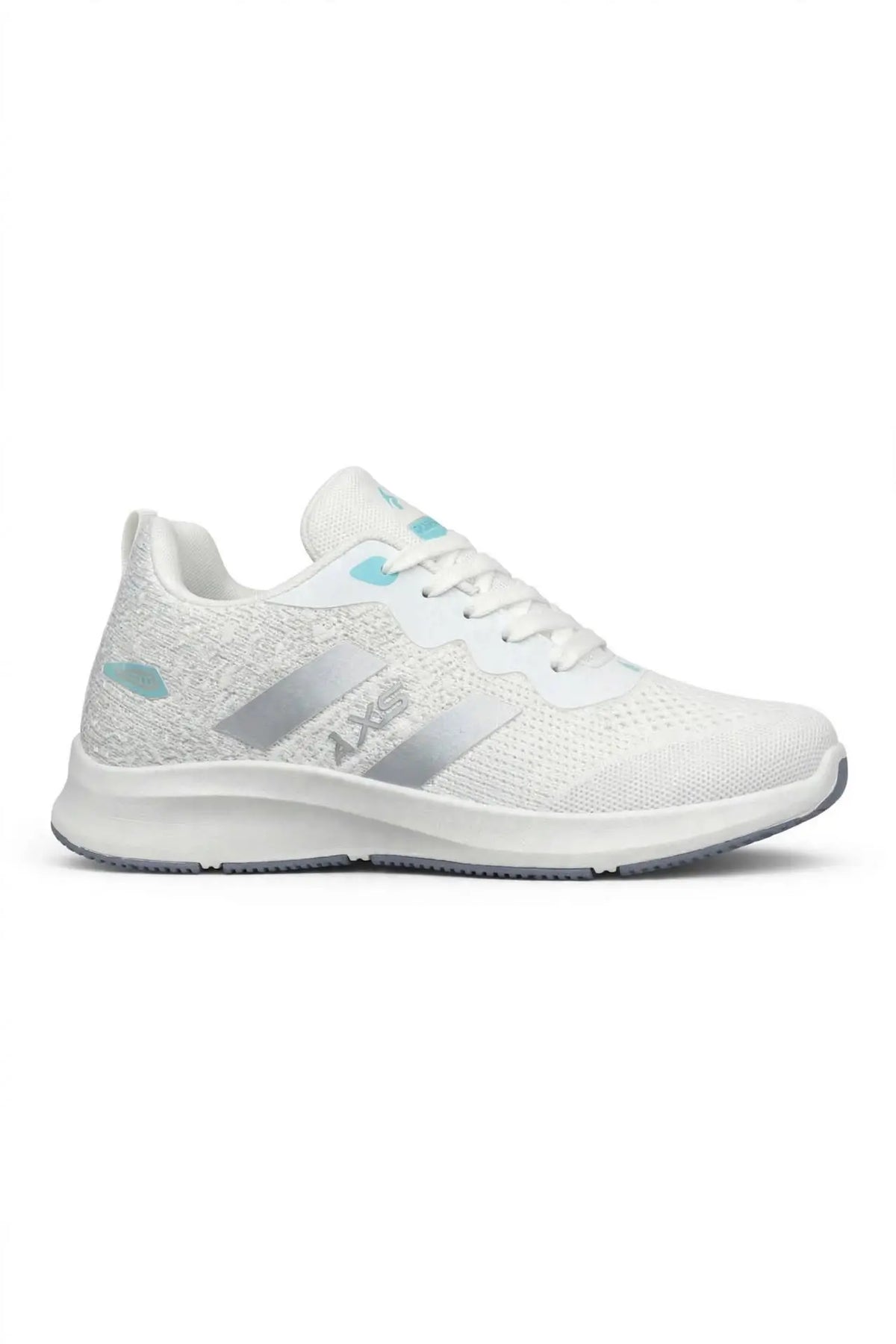 Adidas Style white silver aqua runner sneaker