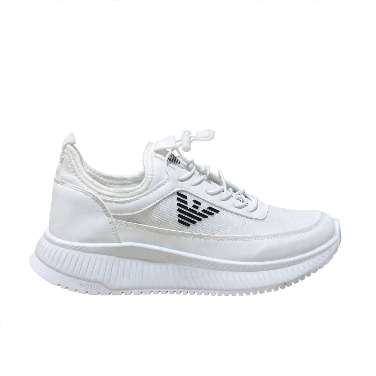 Emporio Armani Style white runner sneaker