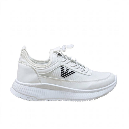 Emporio Armani Style white runner sneaker