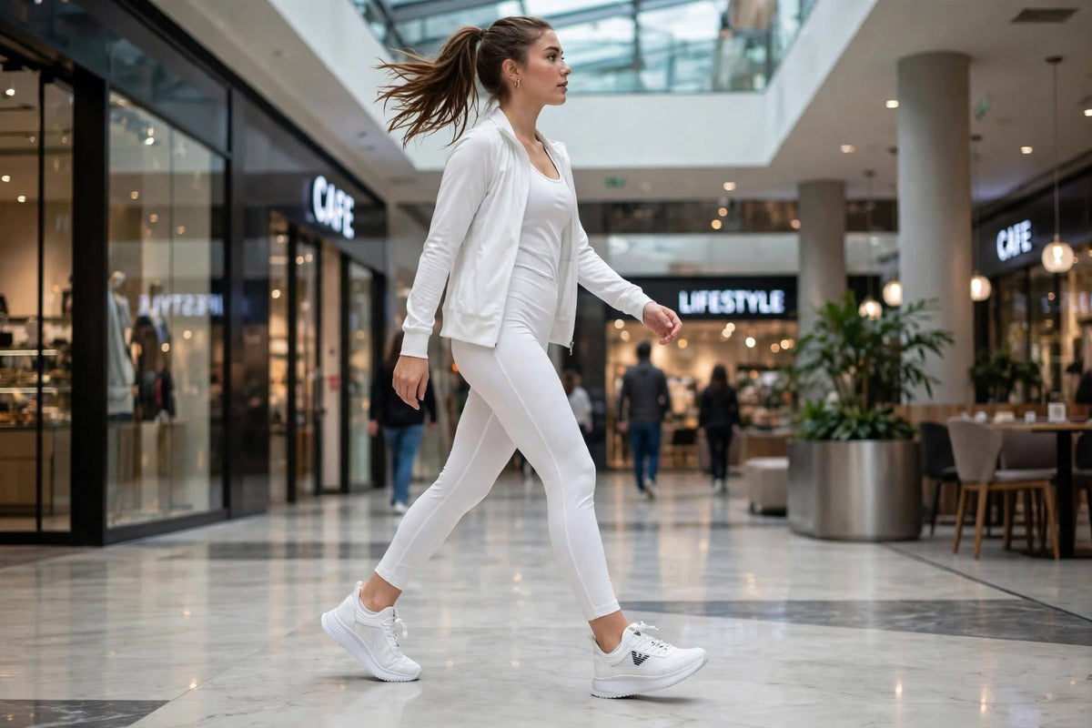 Emporio Armani Style white runner sneaker